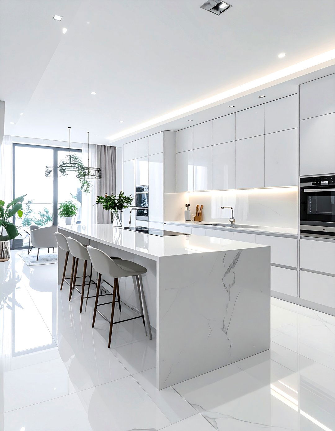 Minimalist Quartz Kitchen - 30 quartz kitchen ideas