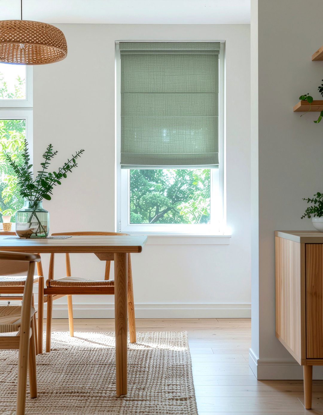 Minimalist Rod Pocket Valance - 30 dining room valance ideas