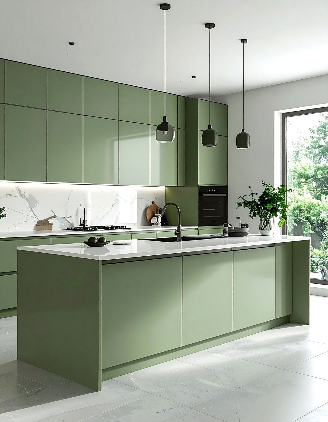 Minimalist Sage Green Kitchen - 30 sage green kitchen ideas