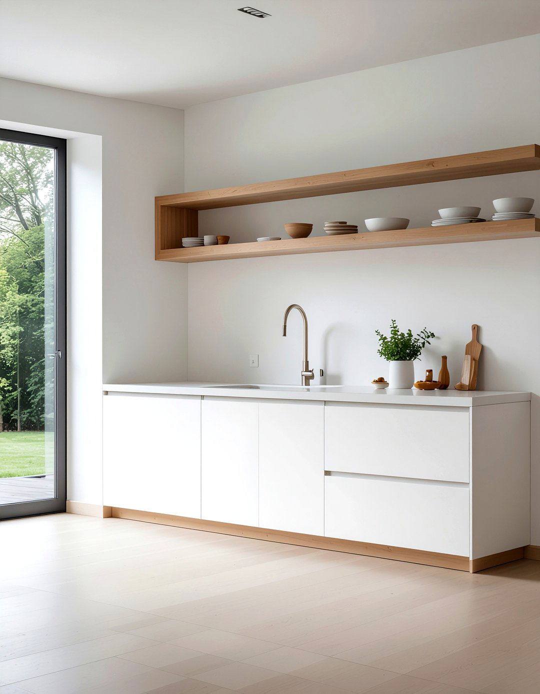 Minimalist Scandi Buffet - 30 kitchen buffet ideas