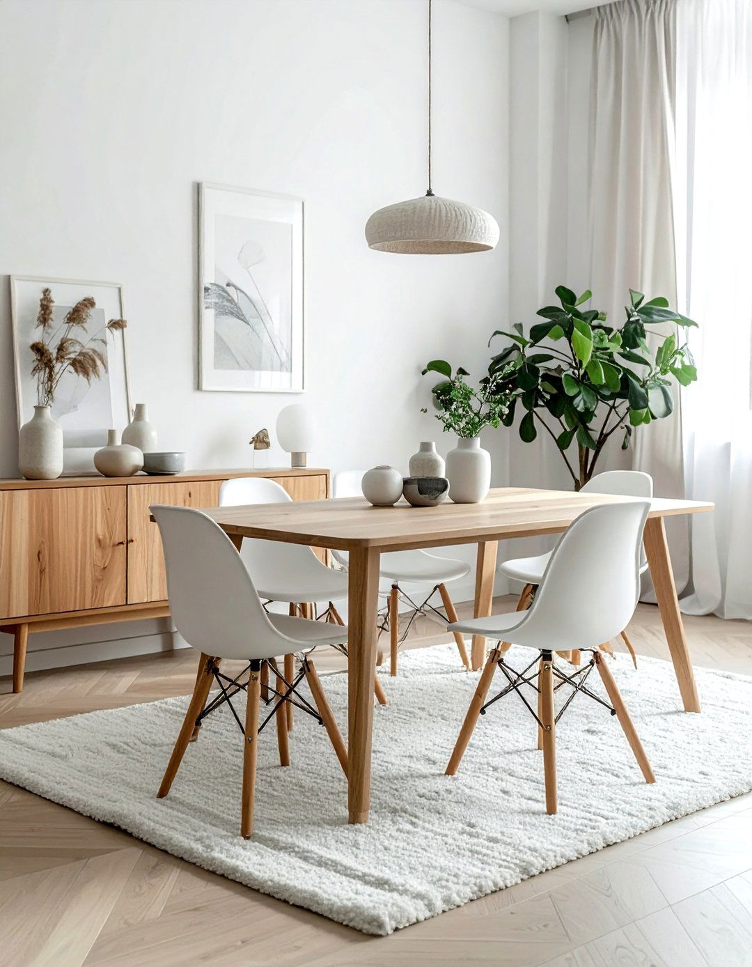 Minimalist Scandi Dining Room - 30 show home dining room ideas