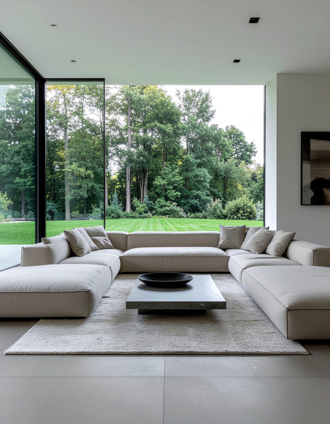 Minimalist Sectional Sofa - 30 L-shaped sofa living room ideas