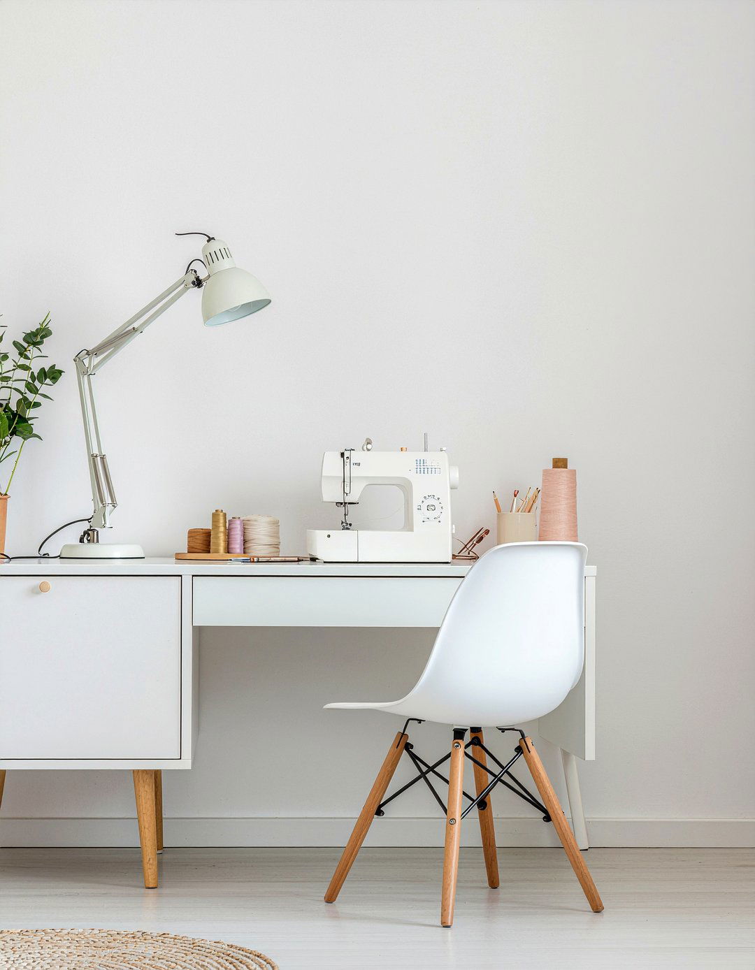 Minimalist Sewing Area - 30 bedroom sewing nook ideas