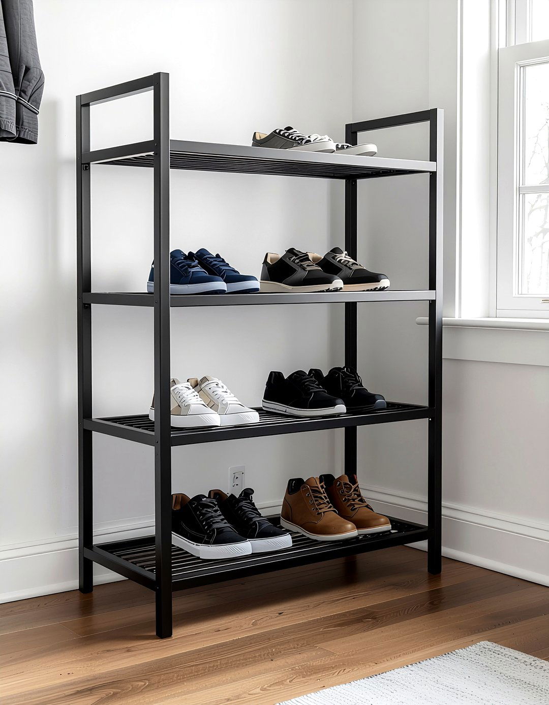 Minimalist Shoe Rack - 30 entryway storage ideas