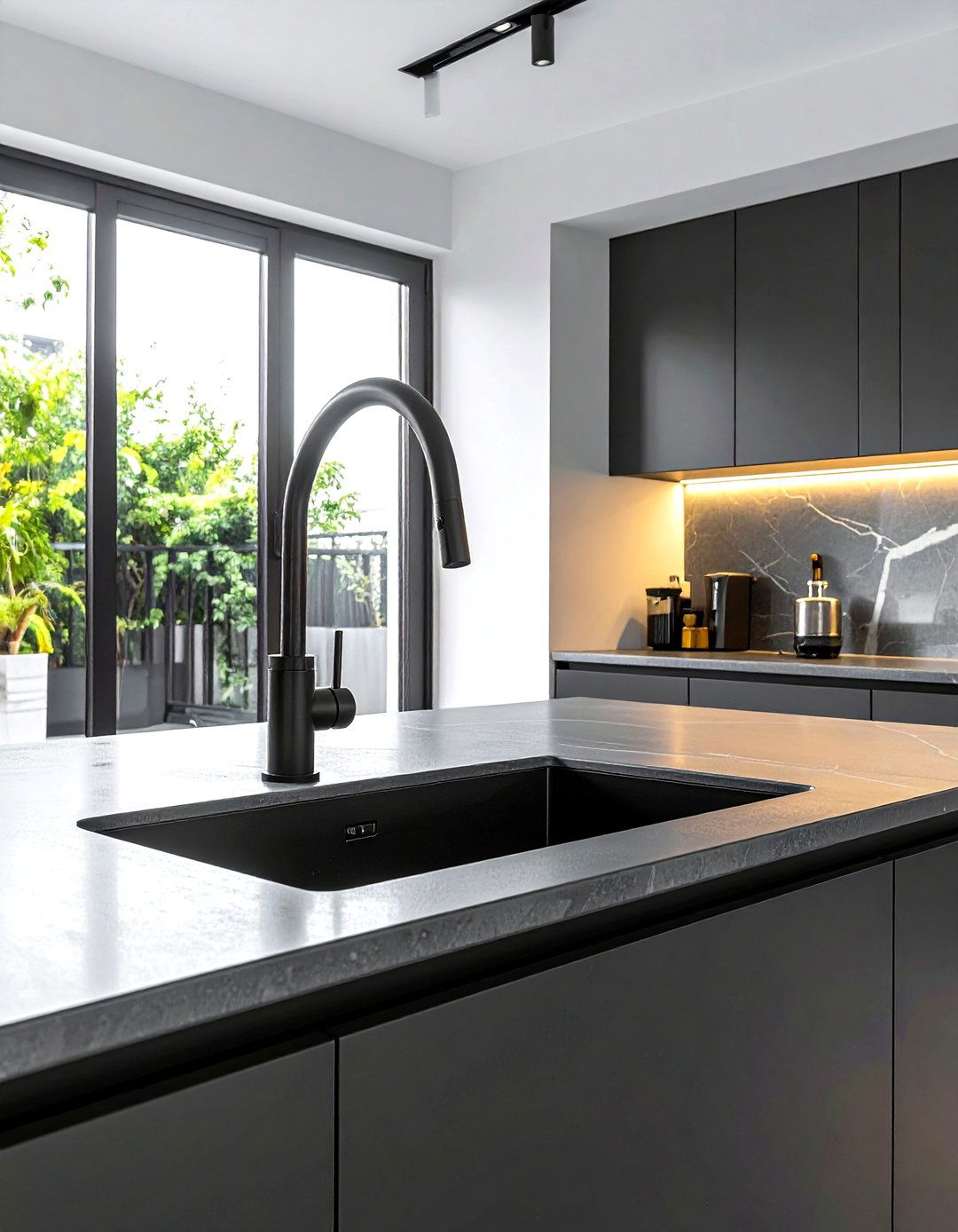 Minimalist Single Handle Touchless Faucet - 30 touchless kitchen faucet ideas