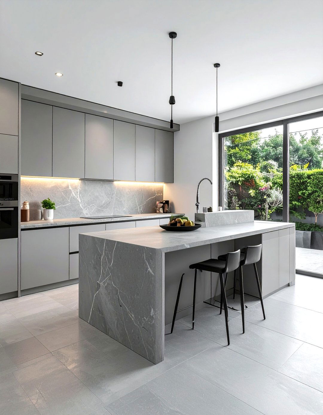 Minimalist Single Wall Kitchen - 30 one-wall kitchen ideas