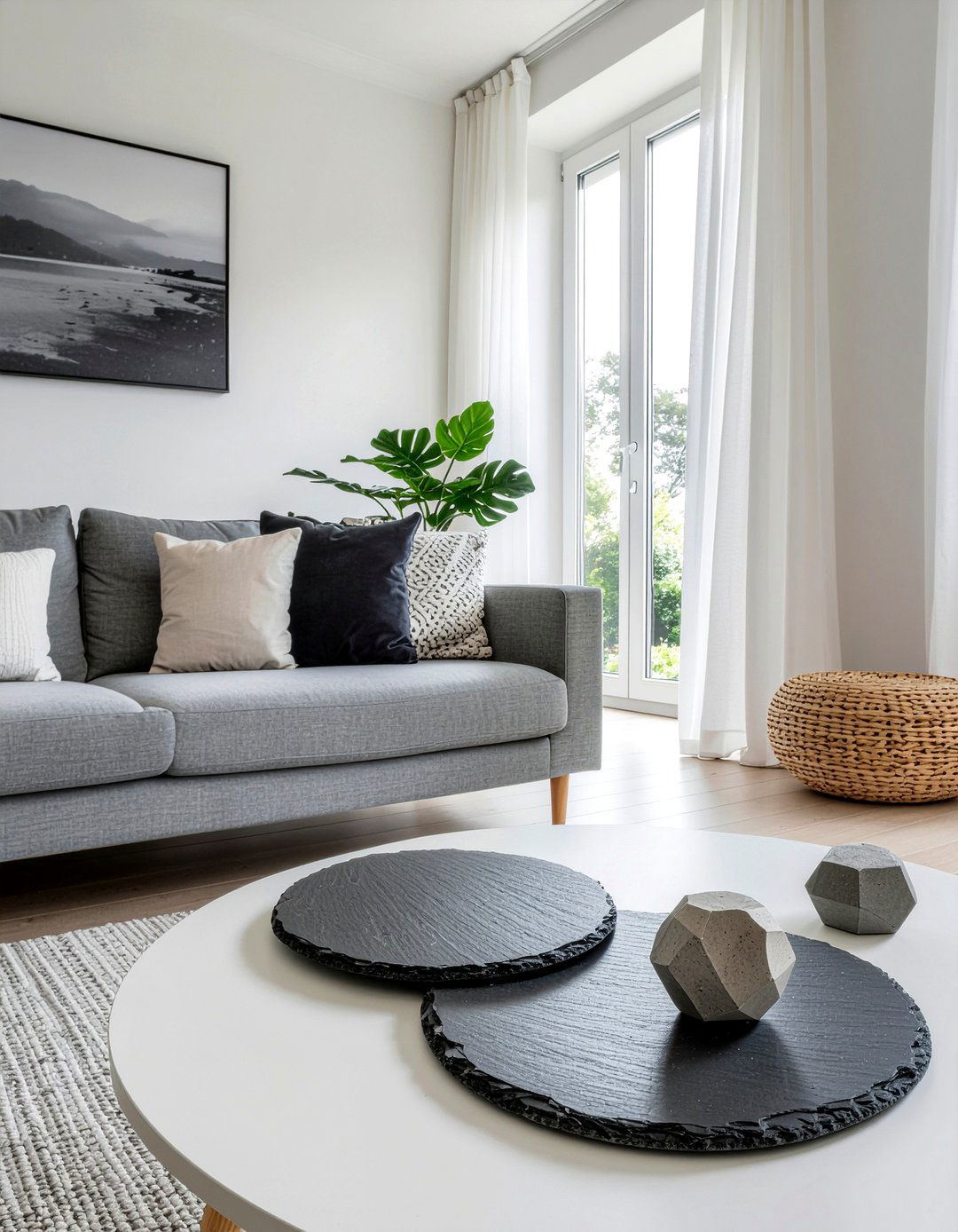 Minimalist Slate Decor Living Room - 30 slate living room ideas