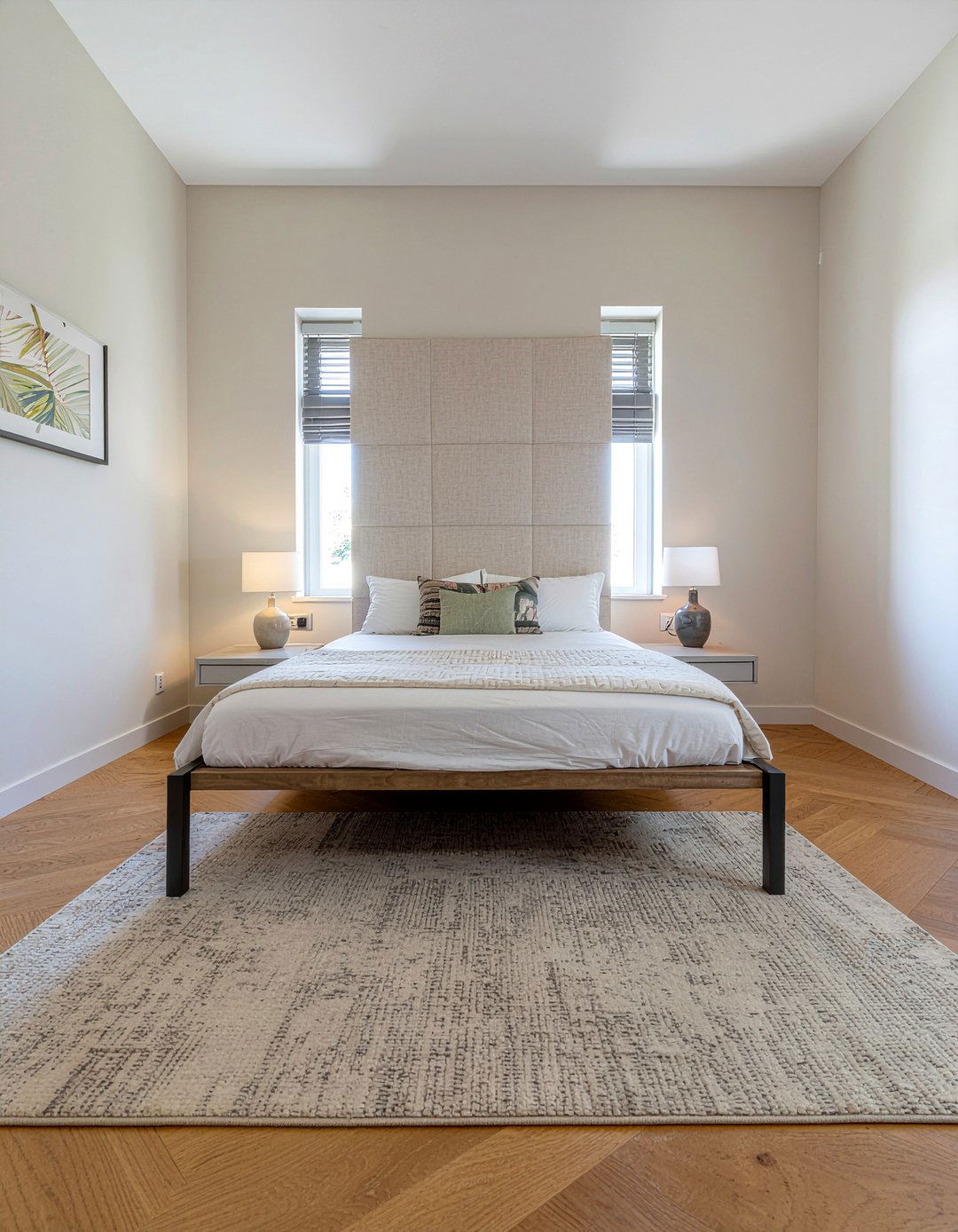 Minimalist Slim Headboard - 30 bedroom upholstered headboards