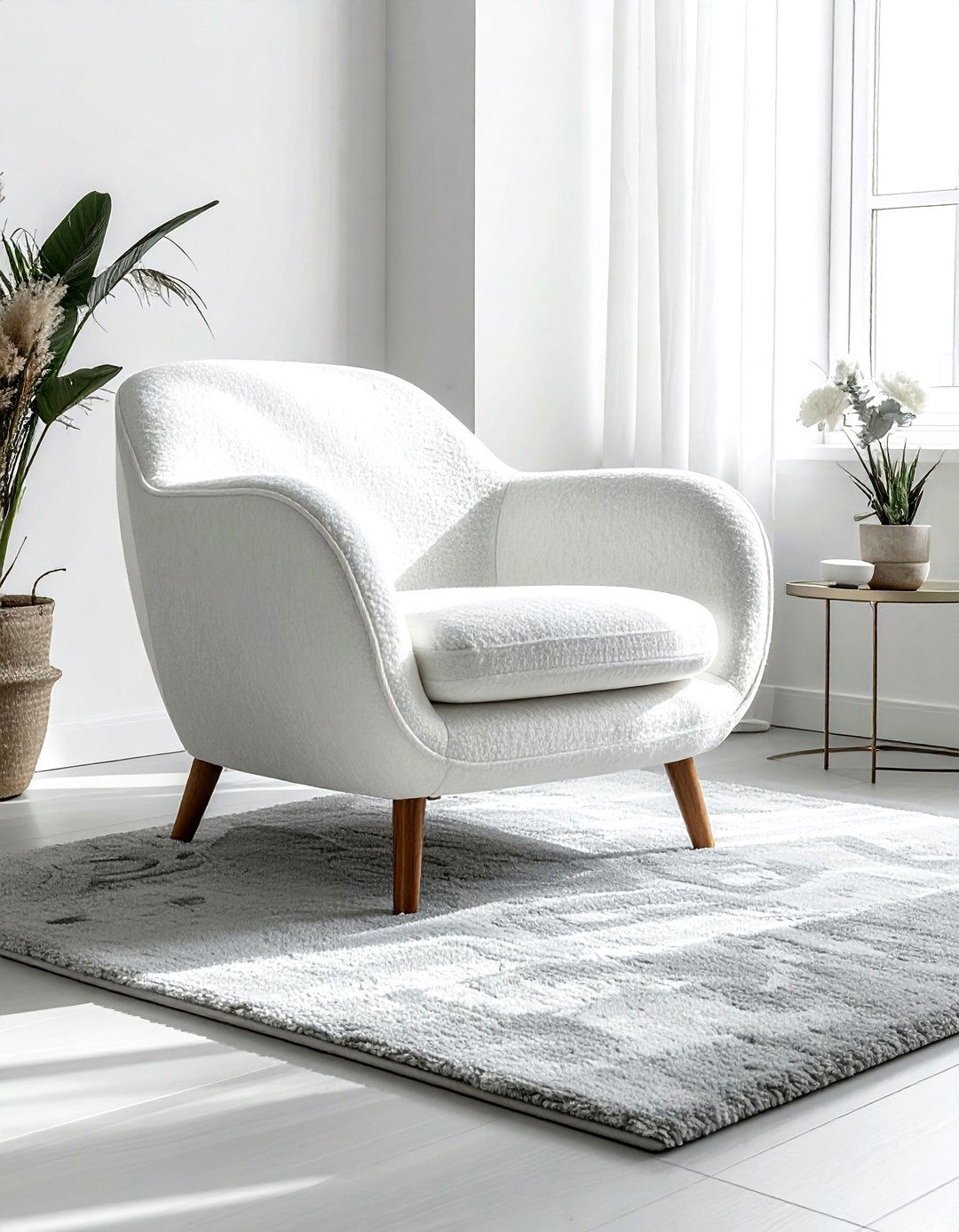 Minimalist Slipper Chair - 30 living room slipper chair ideas