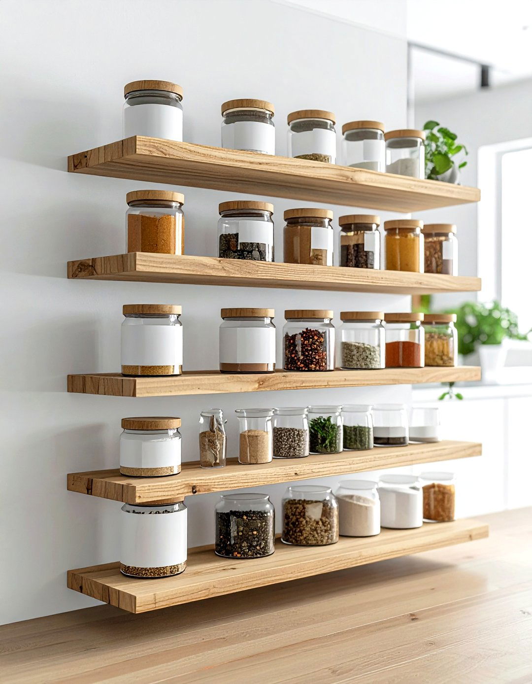 Minimalist Spice Jars - 30 kitchen jar ideas