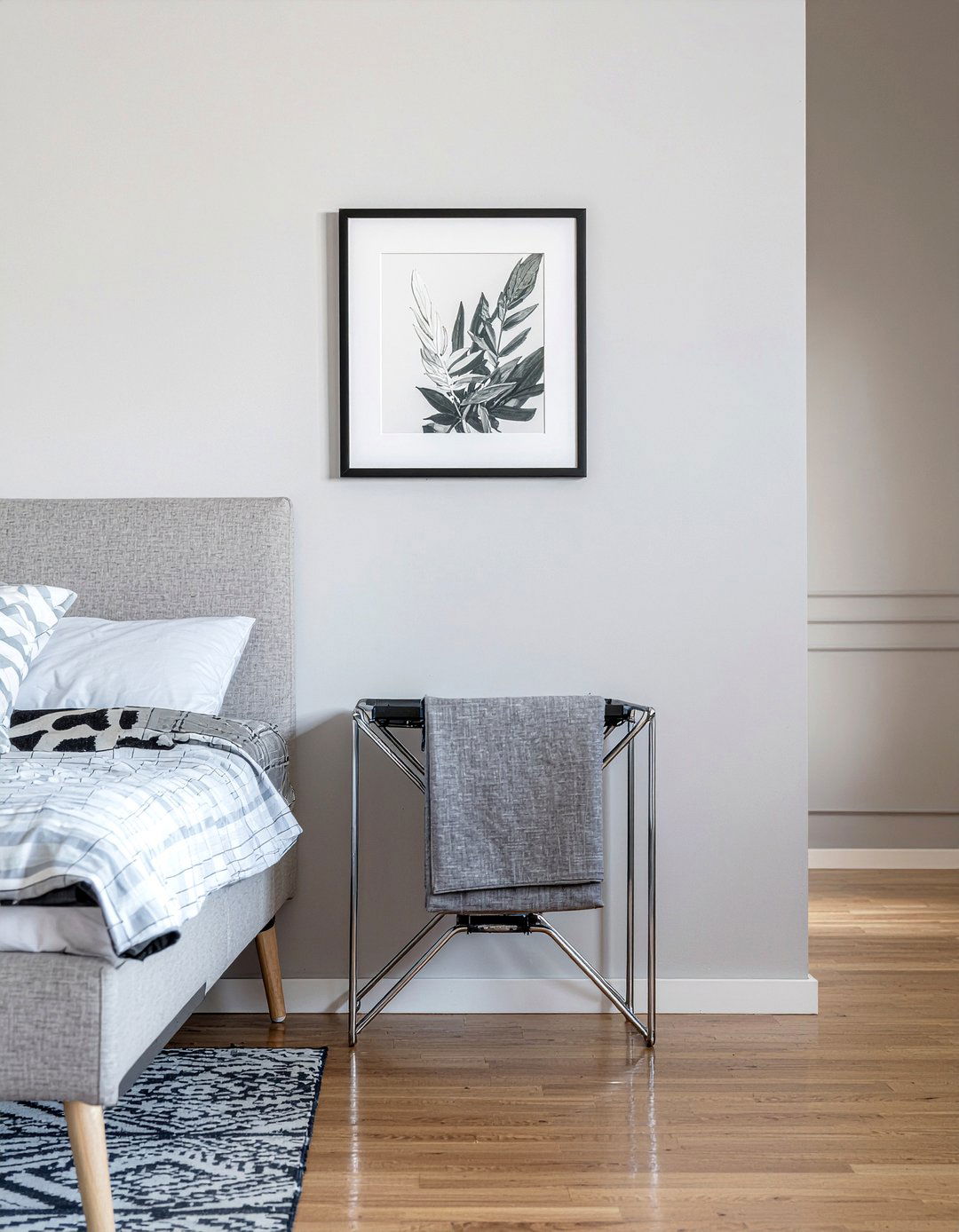 Minimalist Steel Hamper - 30 bedroom dirty clothes storage ideas