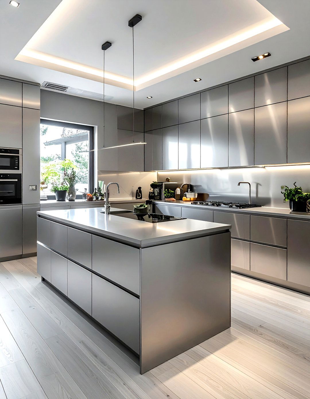 Minimalist Steel Kitchen - 30 metal kitchen ideas