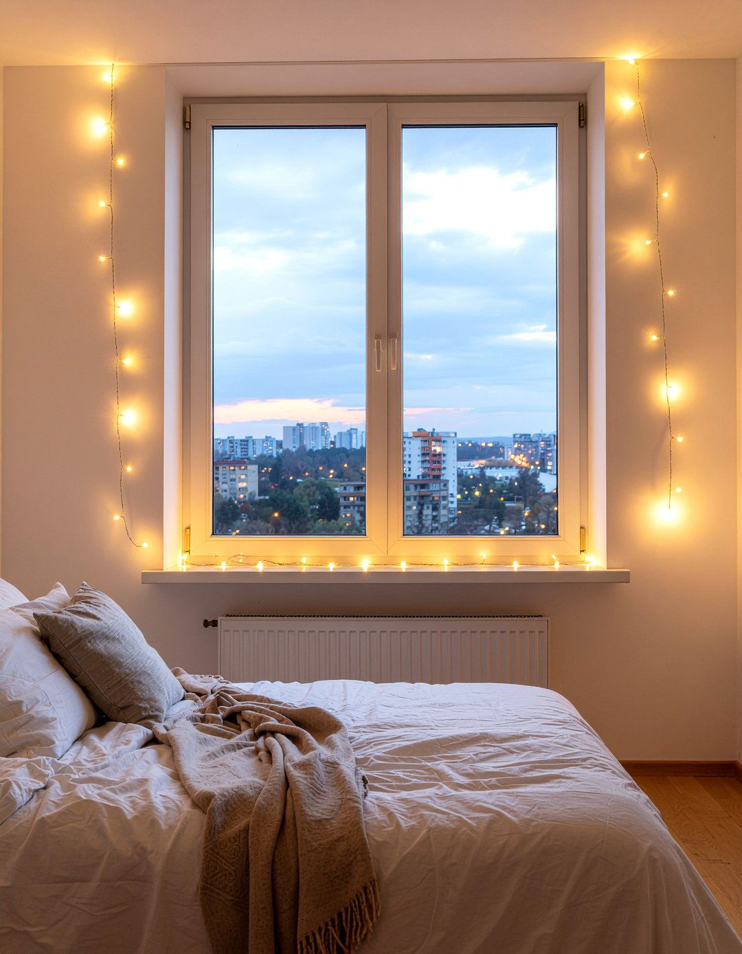 Minimalist String Lights - 30 bedroom string lights ideas