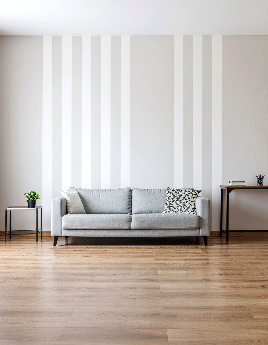 Minimalist Stripe Wallpaper - 30 living room minimalist wallpapers