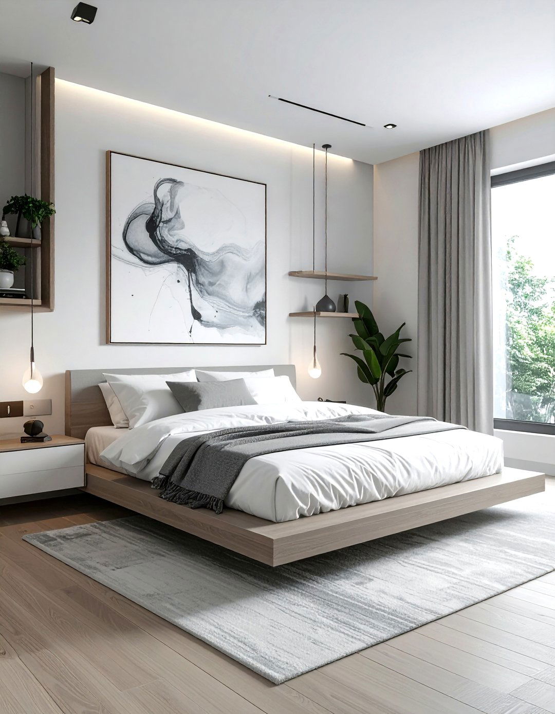 Minimalist Studio Bedroom - 30 rental apartment bedroom ideas
