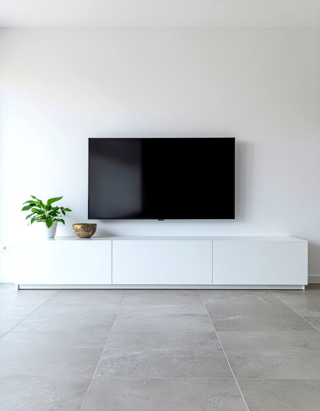 Minimalist TV console - 30 Korean living room ideas