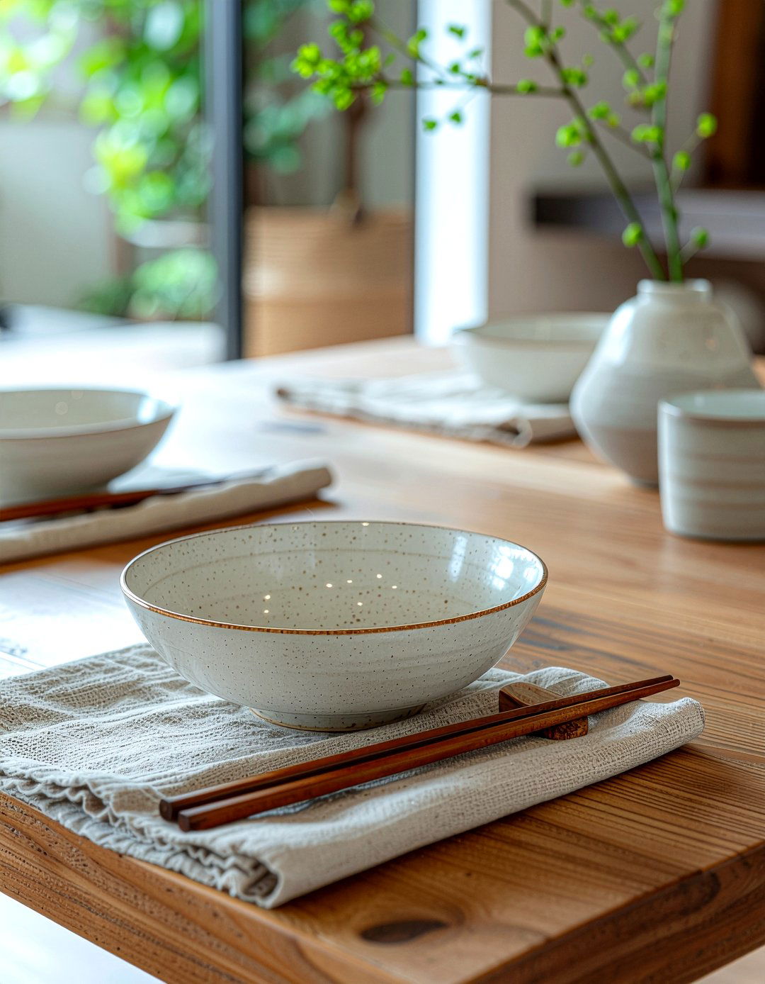 Minimalist Table Setting - 30 Japanese dining room ideas