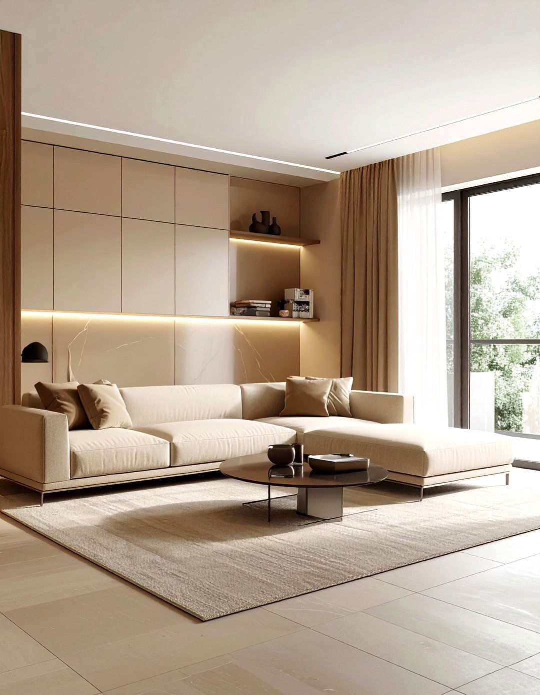 Minimalist Tan Living Room - 30 warm tan living room ideas