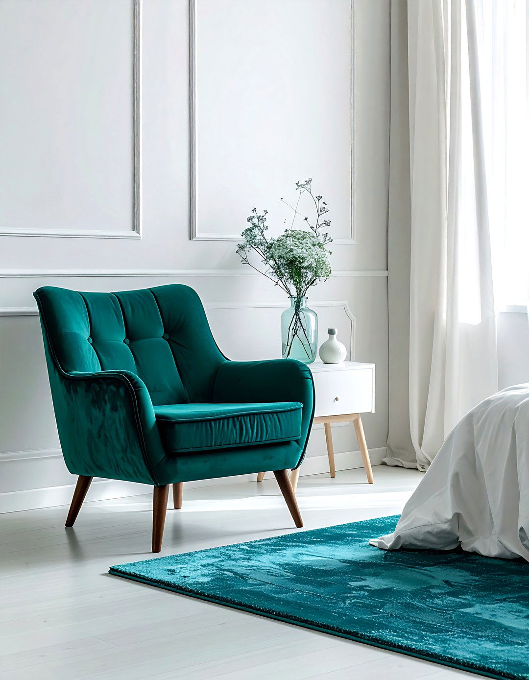 Minimalist Teal Bedroom - 30 teal bedroom ideas