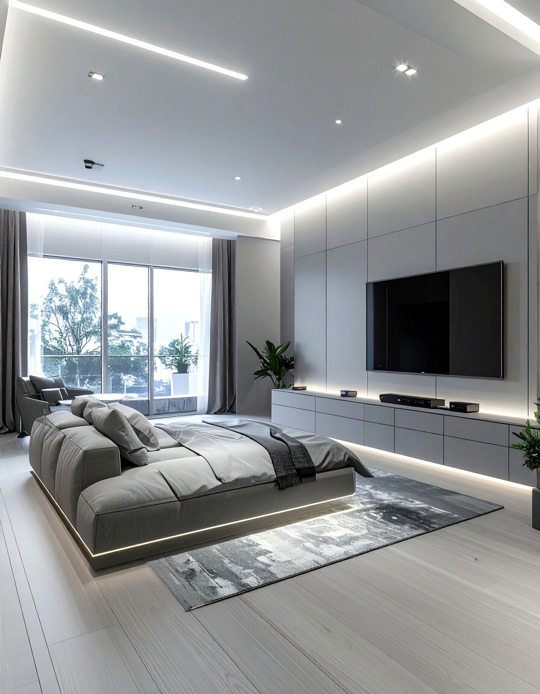 Minimalist Tech Room - 30 nerd bedroom ideas