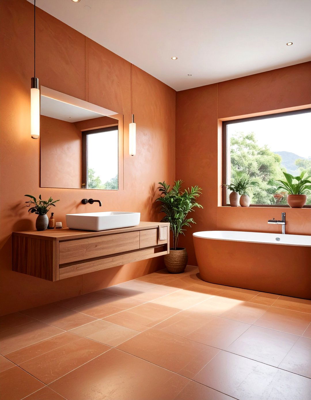 30 Terracotta Bathroom Ideas for a Warm Mediterranean Feel