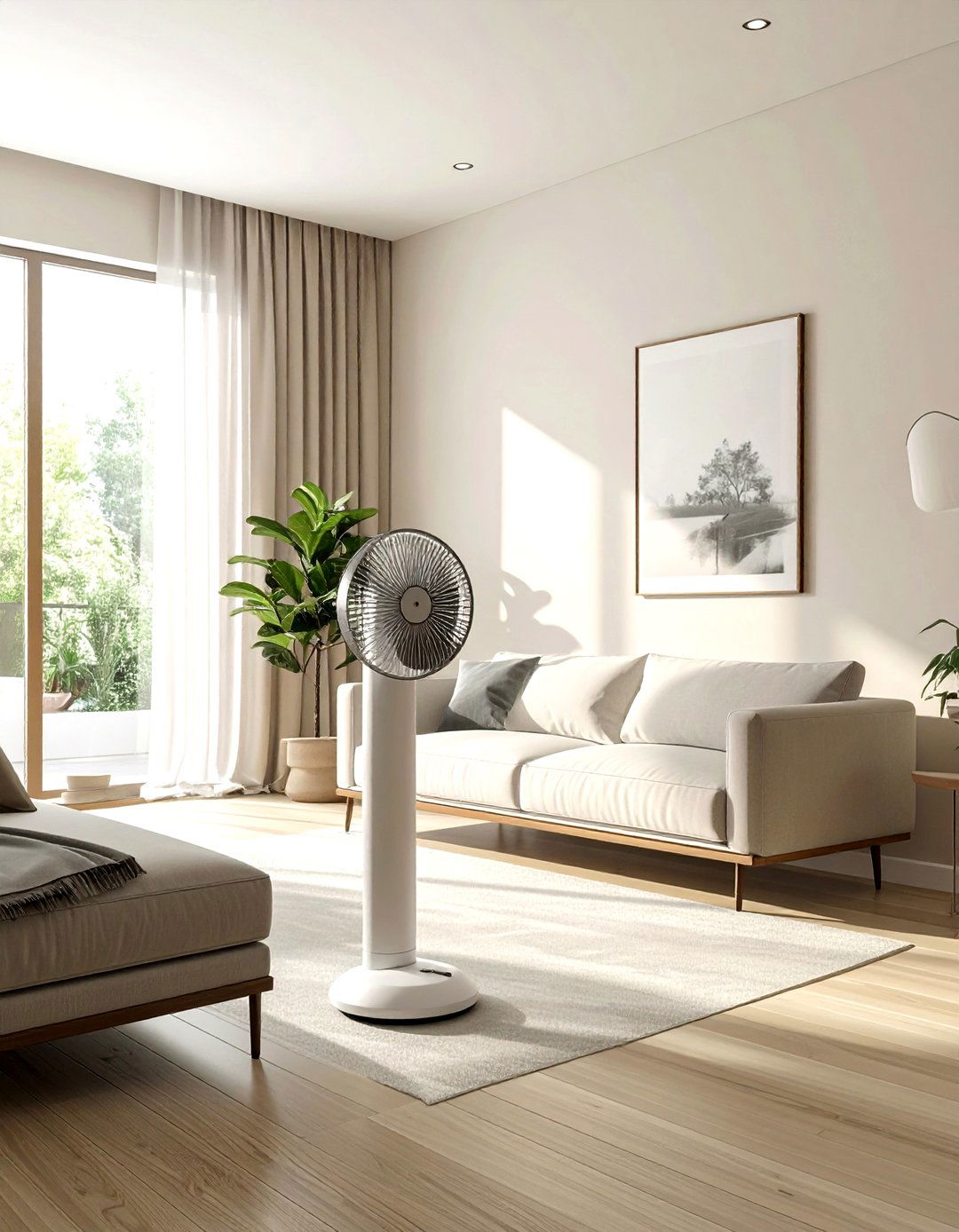 Minimalist Tower Fan - 30 living room tower fans
