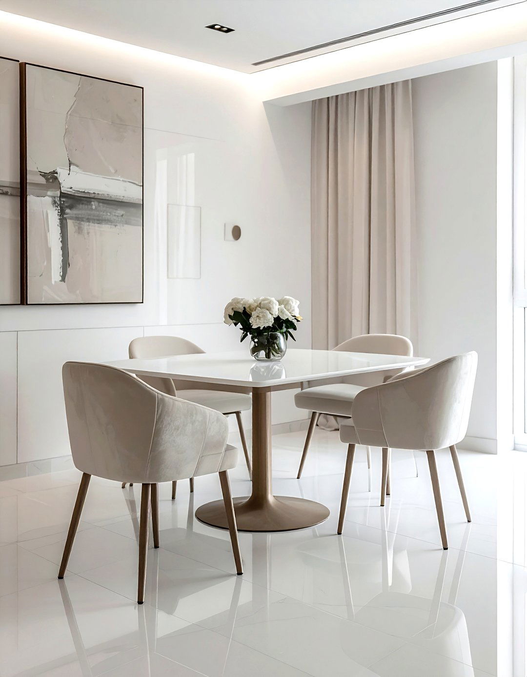 Minimalist Velvet Dining Chair - 30 velvet dining chair ideas