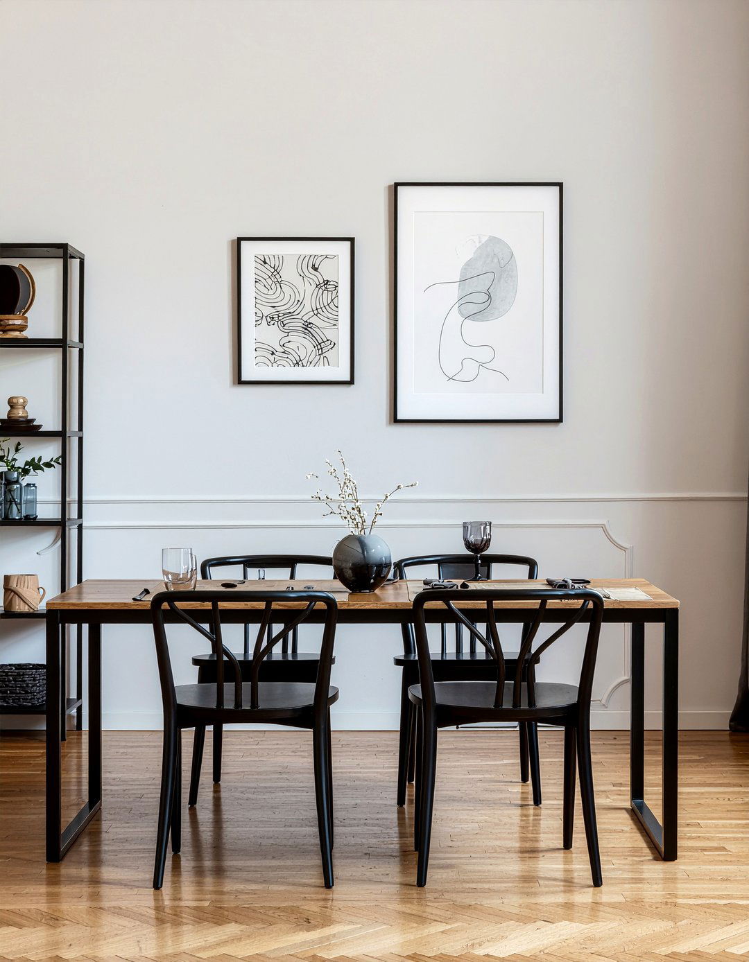 Minimalist Wall Art - 30 relaxed dining room ideas
