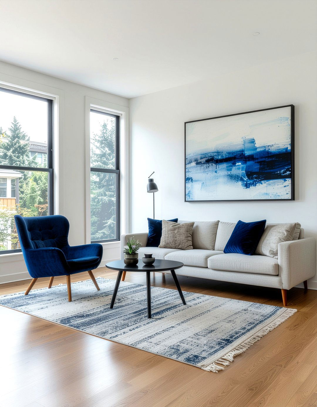 Minimalist Wall Art - 30 calming living room ideas