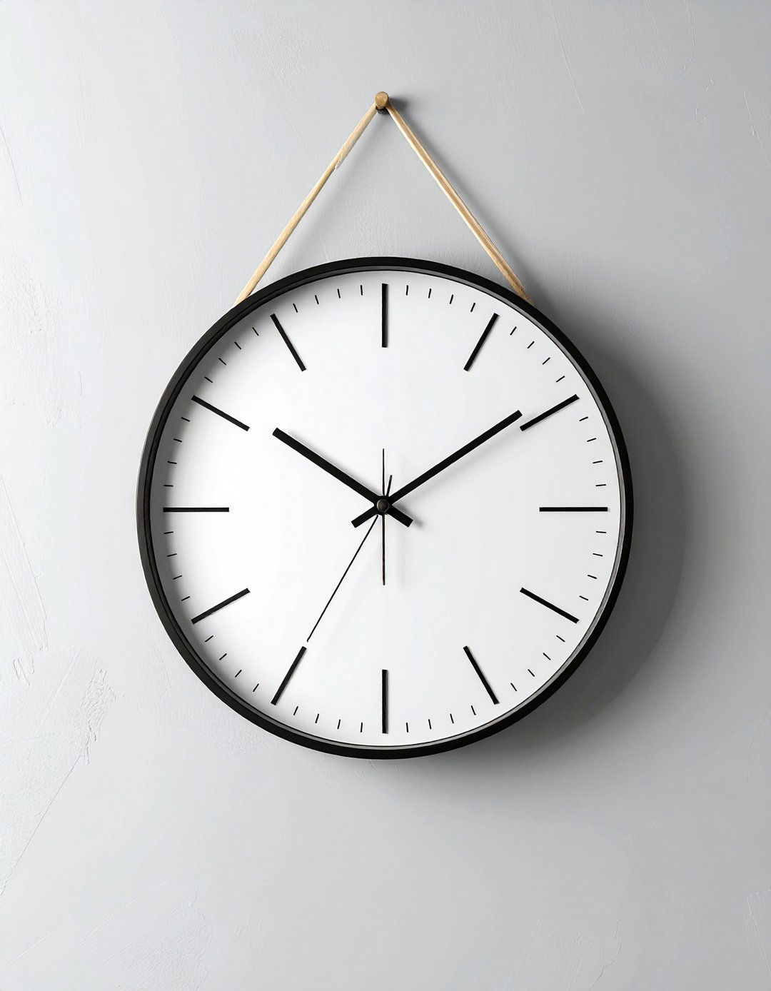 Minimalist Wall Clock - 30 living room finishing touches ideas