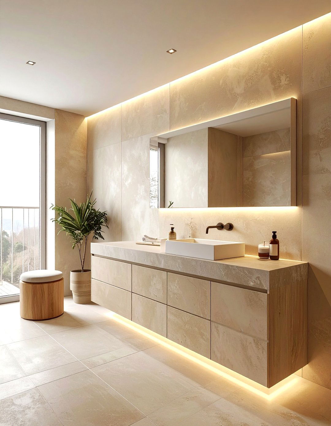 Minimalist Warm Bathroom - 30 bathroom warm settings