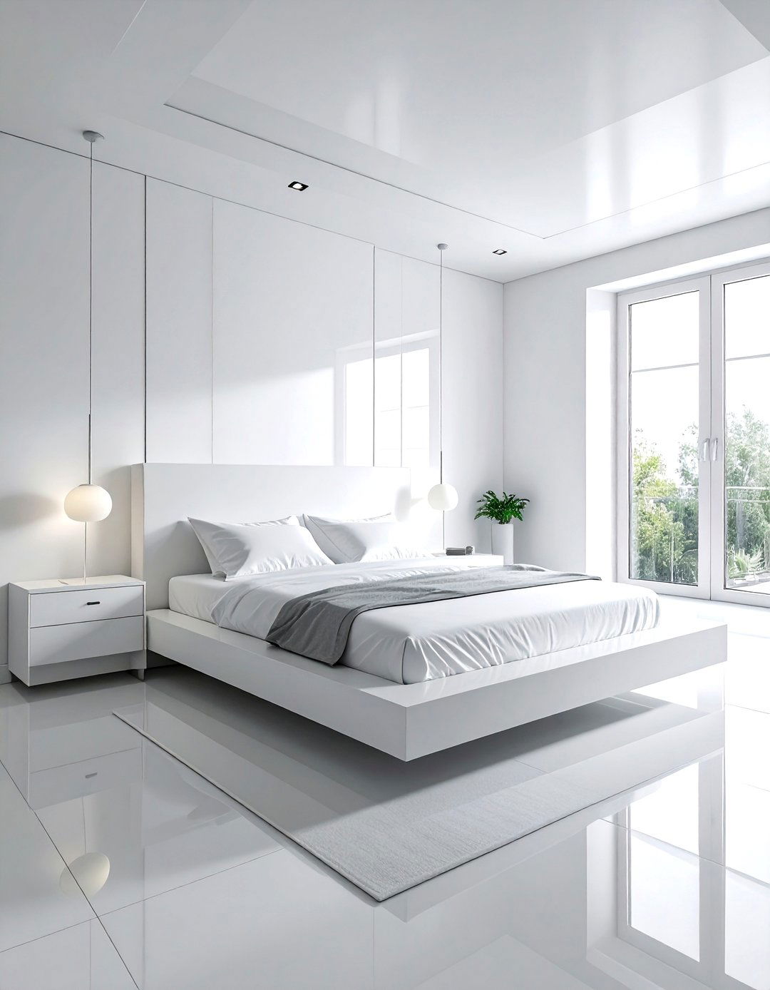 Minimalist White Bedroom - 30 white and white bedroom ideas