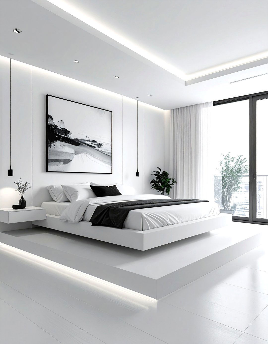 Minimalist White Bedroom - 30 white bedroom decor ideas