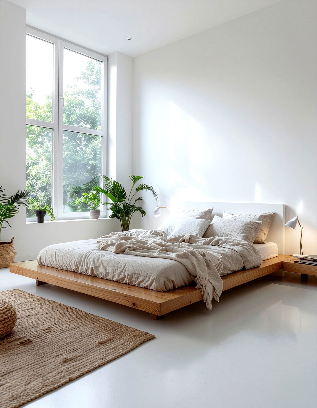 Minimalist White Bedroom - 30 bedroom white walls