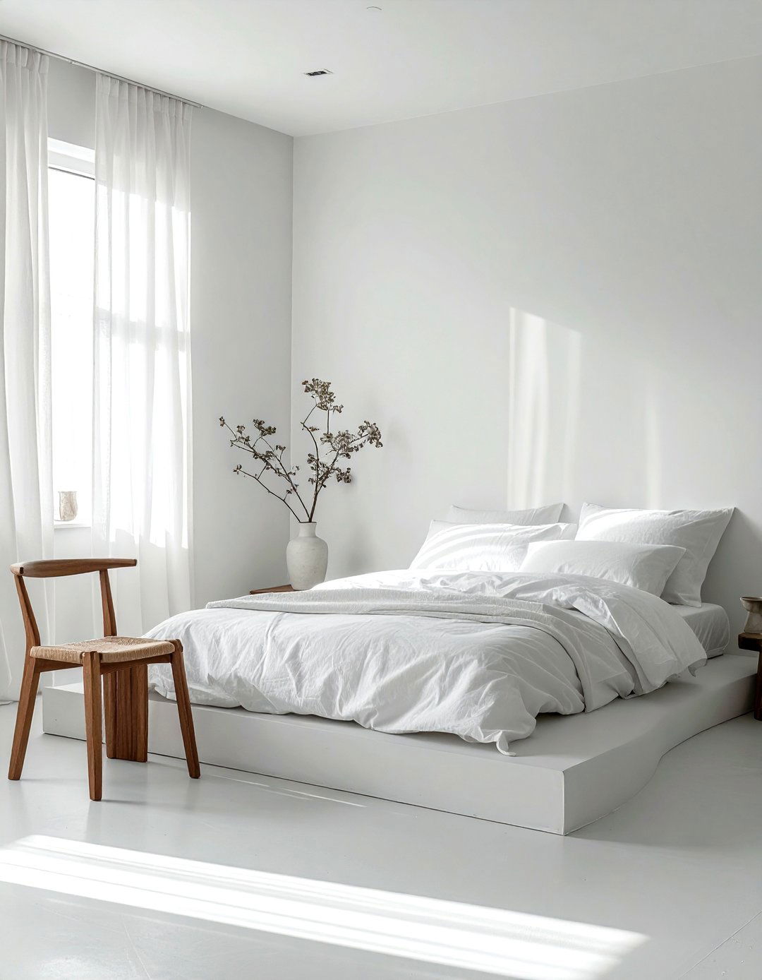 Minimalist White Bedroom - 30 bright white bedroom ideas