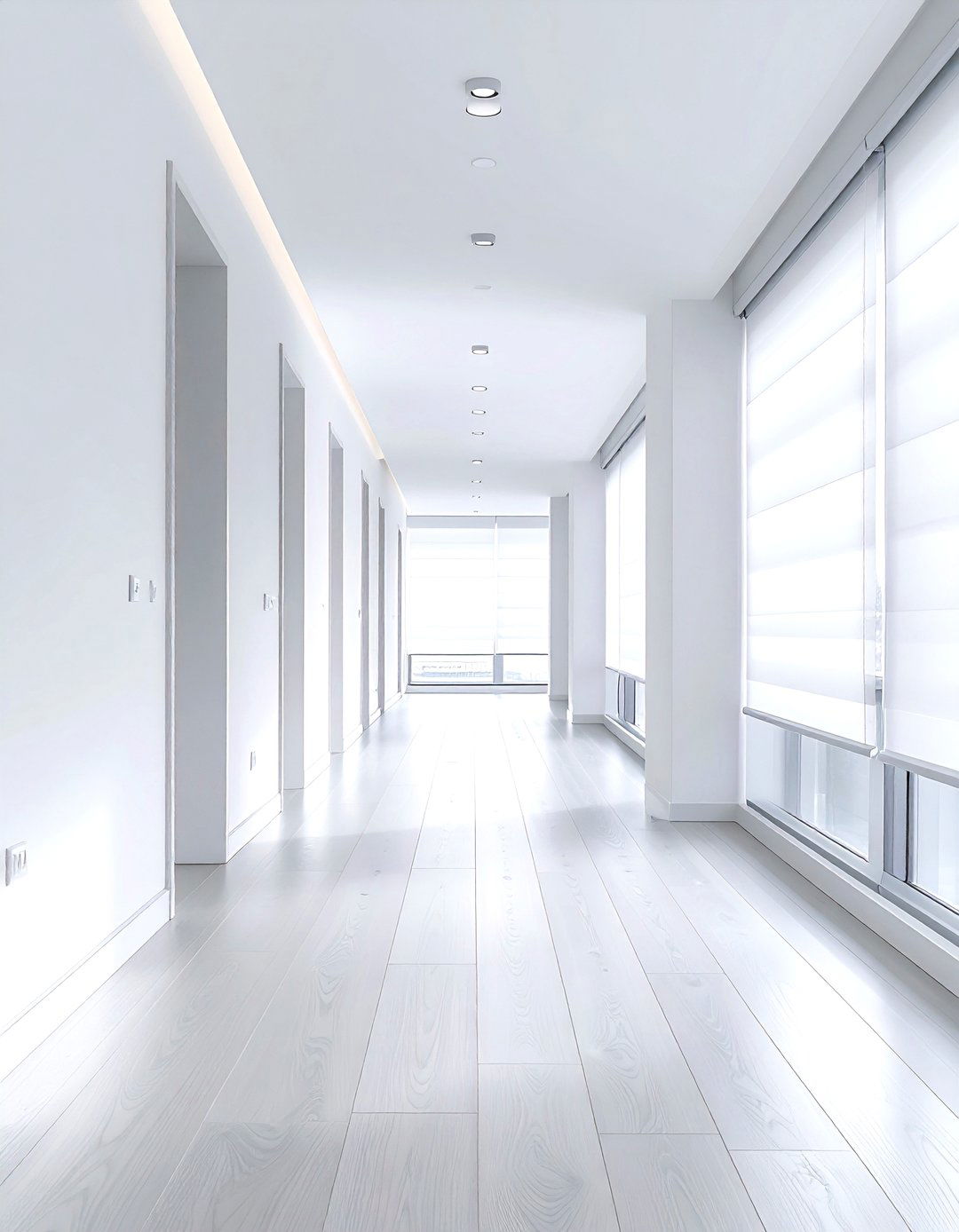 Minimalist White Blinds - 30 blinds ideas