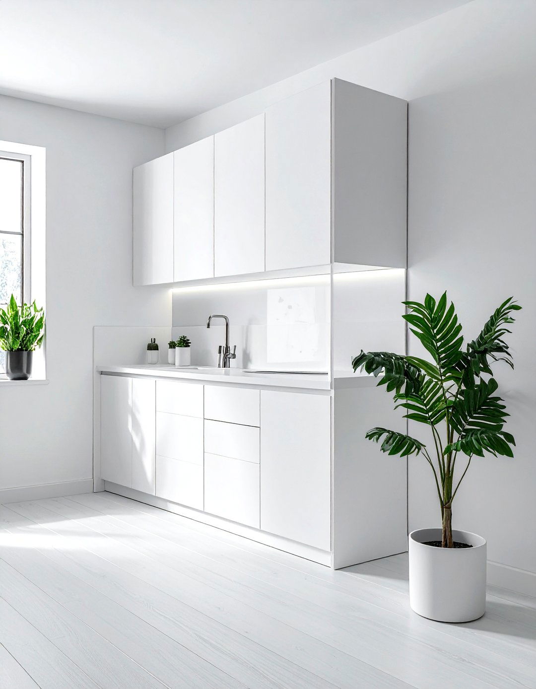 Minimalist White Cabinet - 30 bedroom cabinet storage ideas