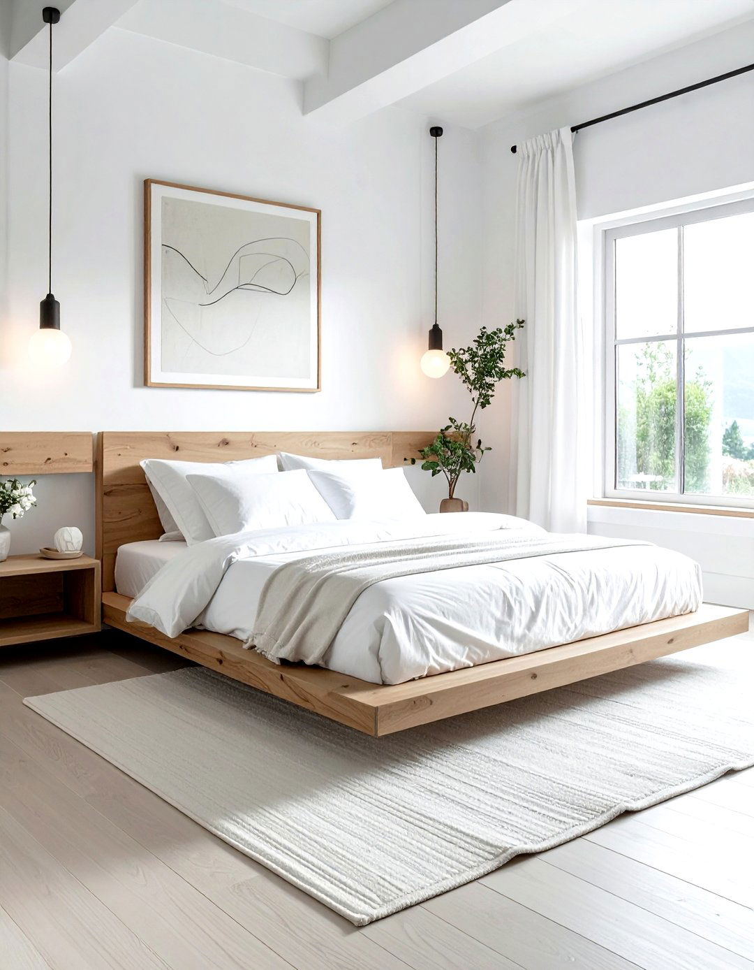 Minimalist White Farmhouse Bedroom - 30 farmhouse white bedroom ideas