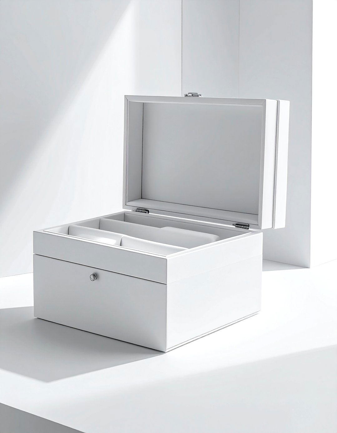 Minimalist White Jewelry Box - 30 jewelry box ideas
