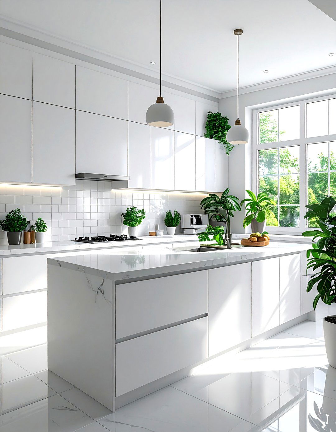 Minimalist White Kitchen - 30 ultra modern kitchen ideas
