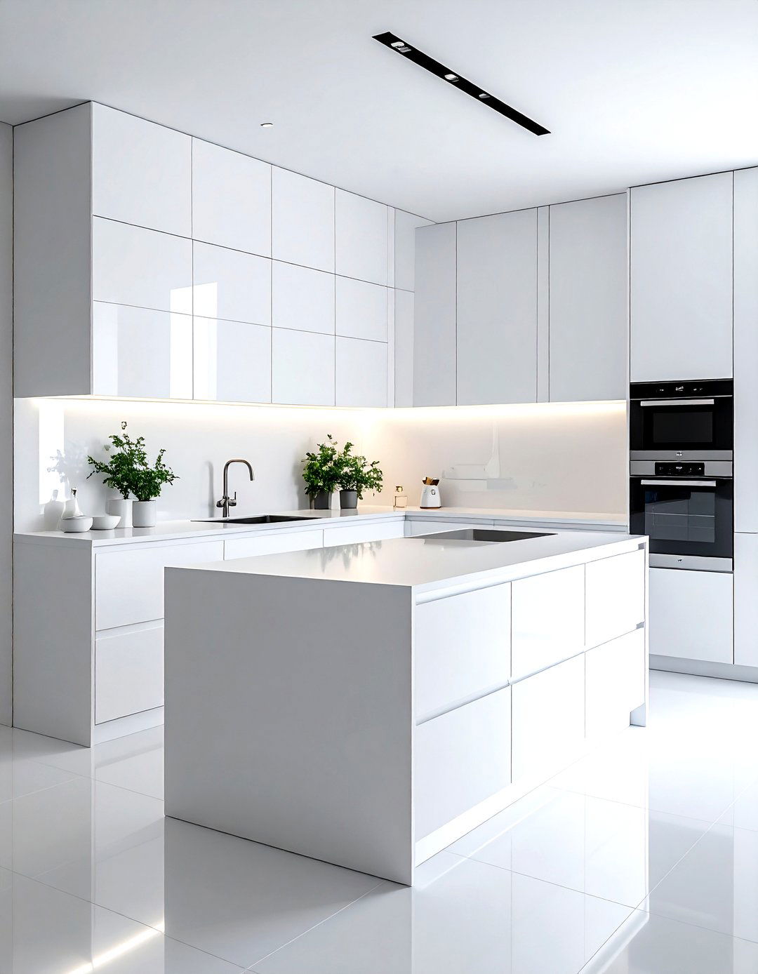 Minimalist White Kitchen - 30 white and white kitchen ideas