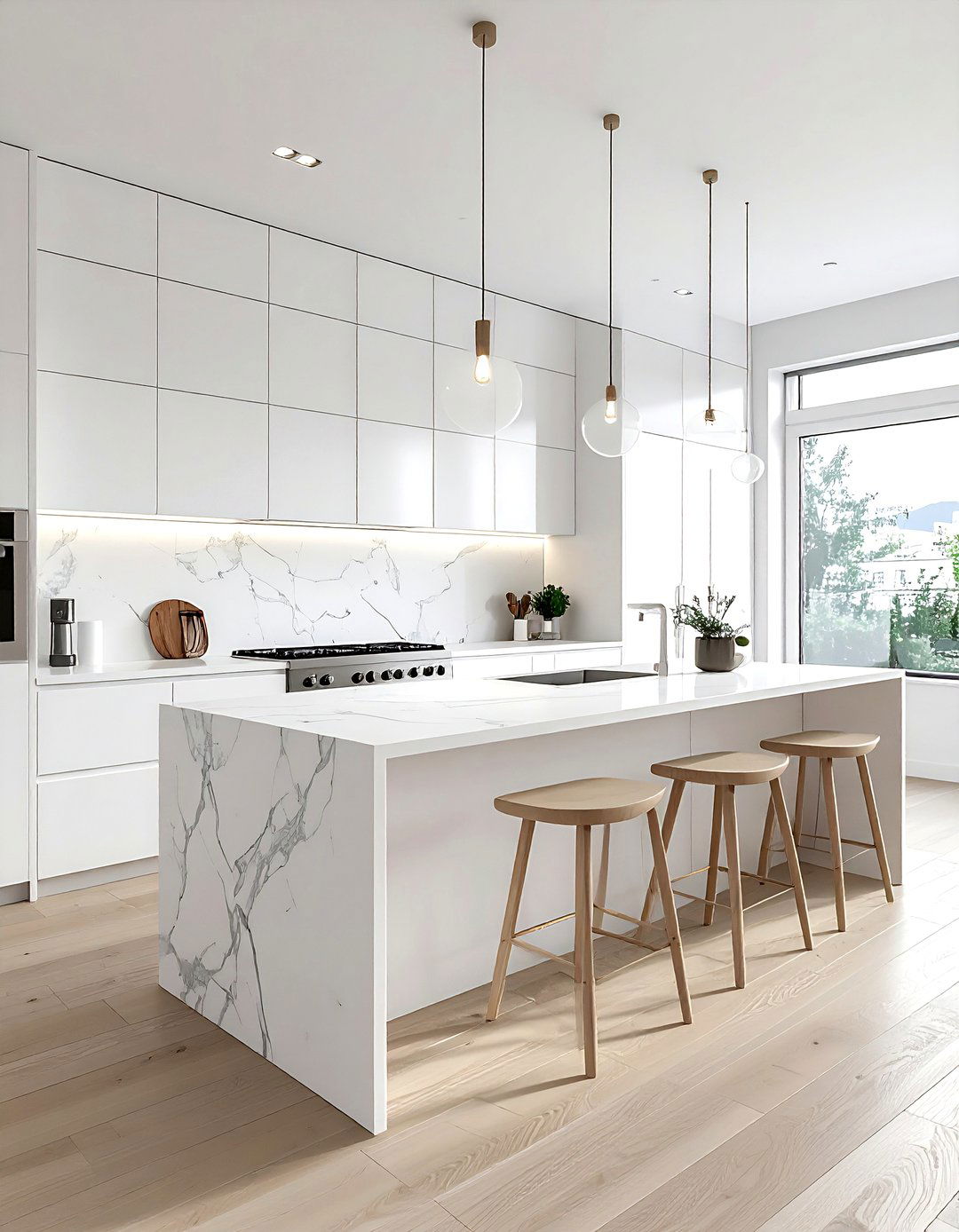 Minimalist White Kitchen - 30 contemporary kitchen ideas