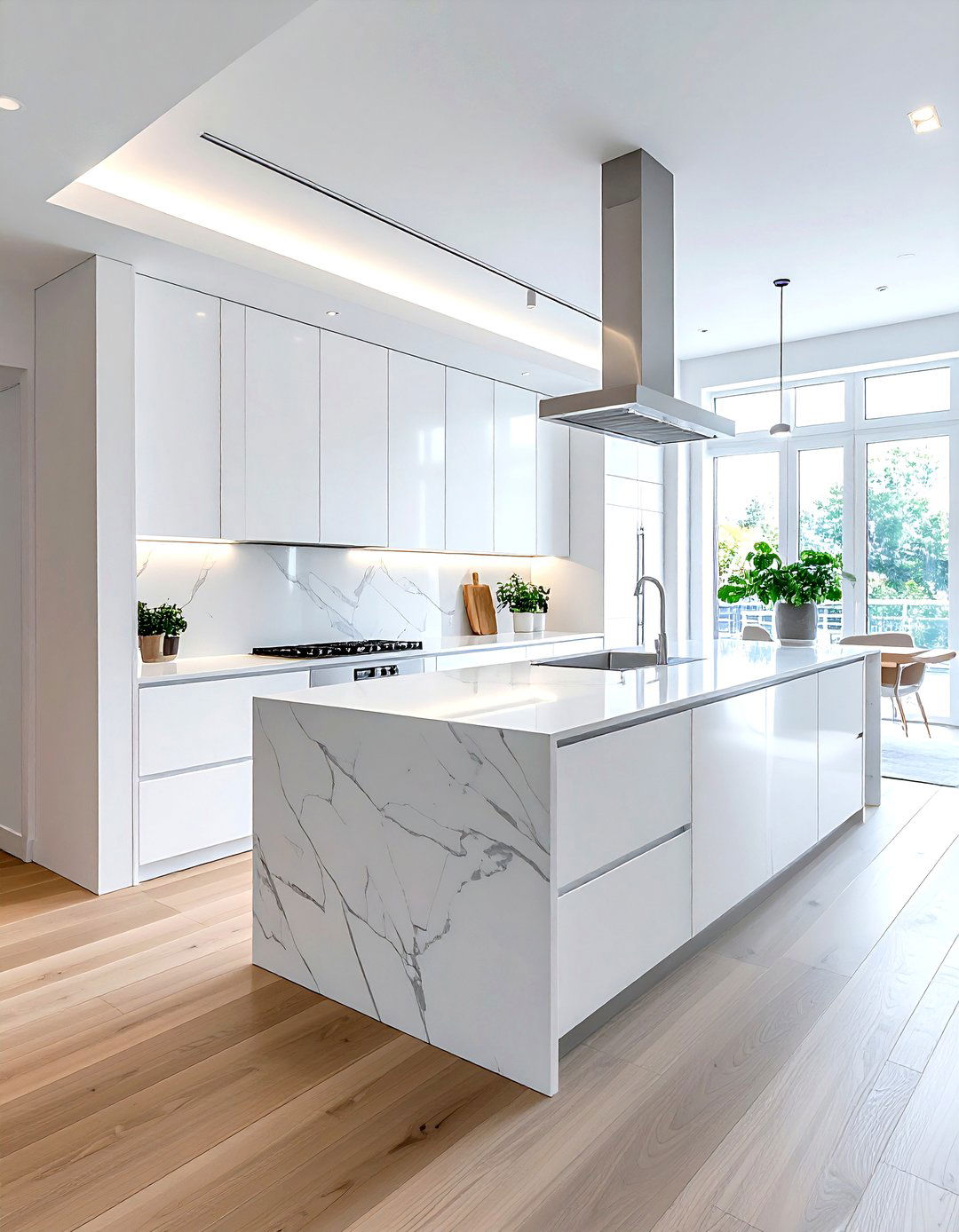 Minimalist White Kitchen - 30 kitchen enhancement ideas