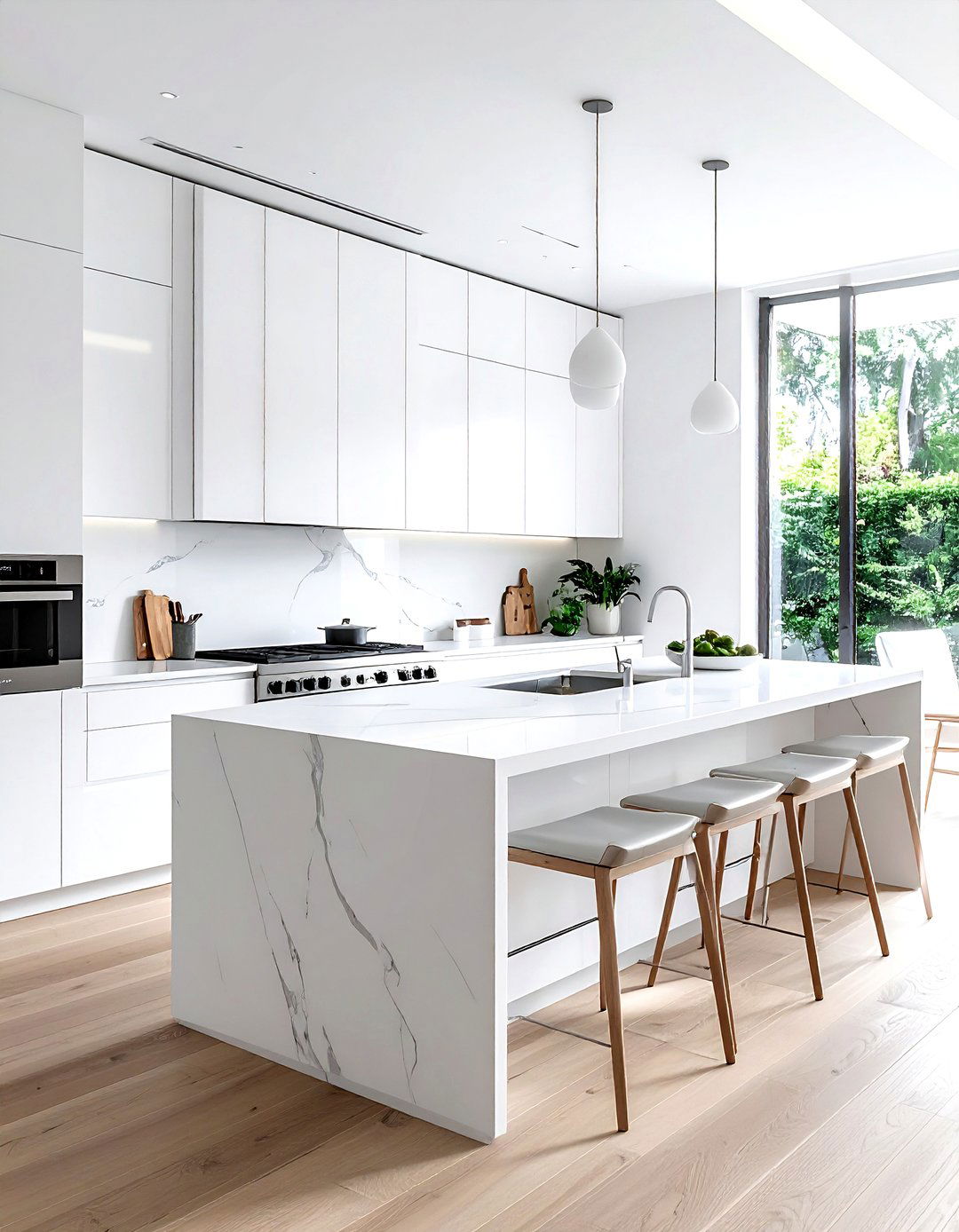 Minimalist White Kitchen - 30 kitchen personality ideas