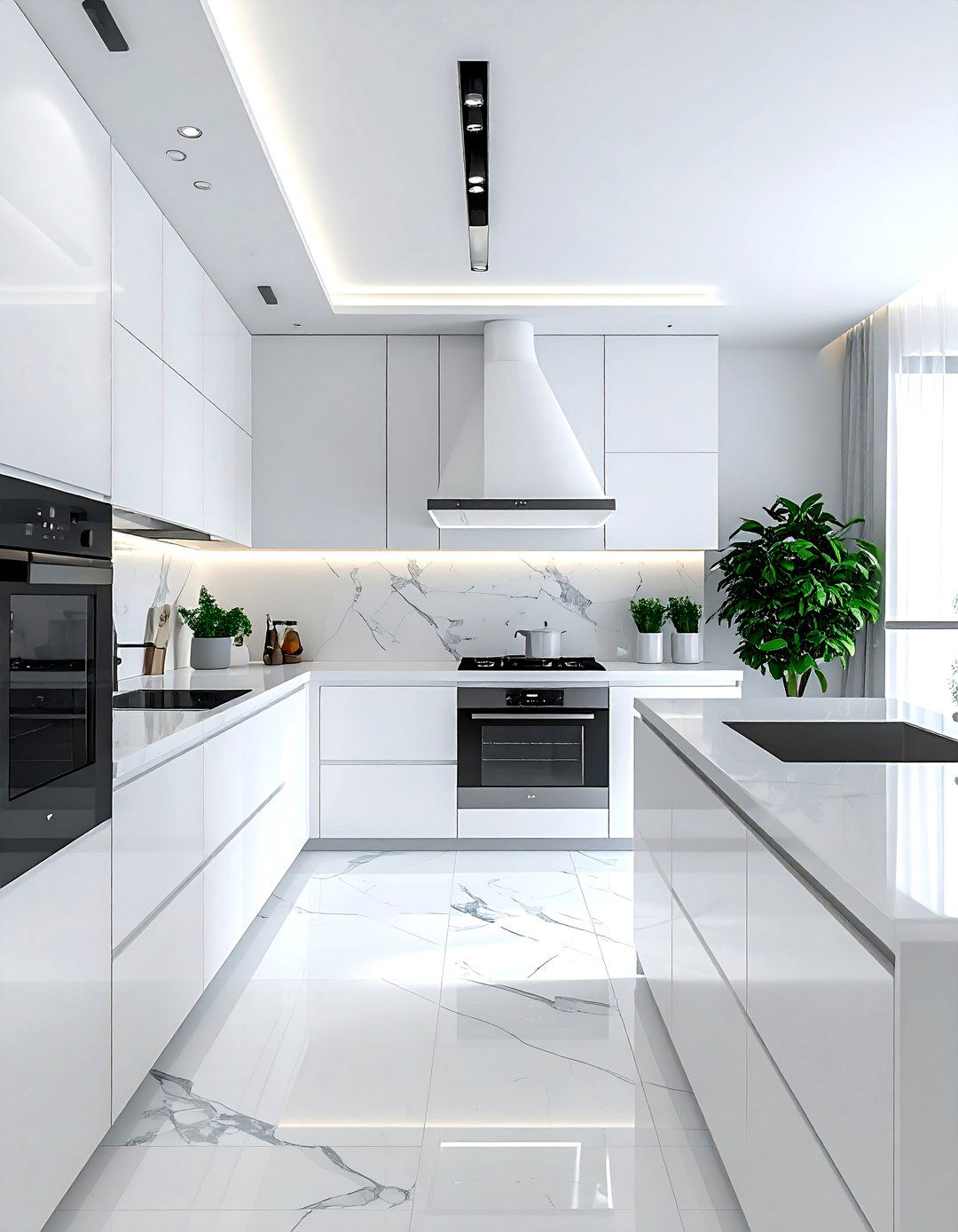 Minimalist White Kitchen Downdraft - 30 downdraft vent kitchen ideas