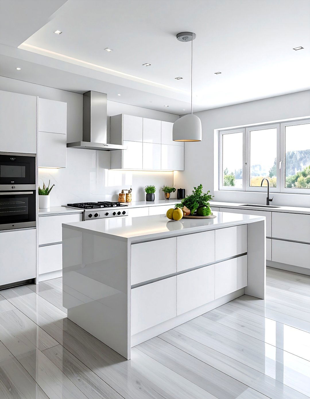 Minimalist White Kitchen Nickel Finishes - 30 nickel accent kitchen ideas