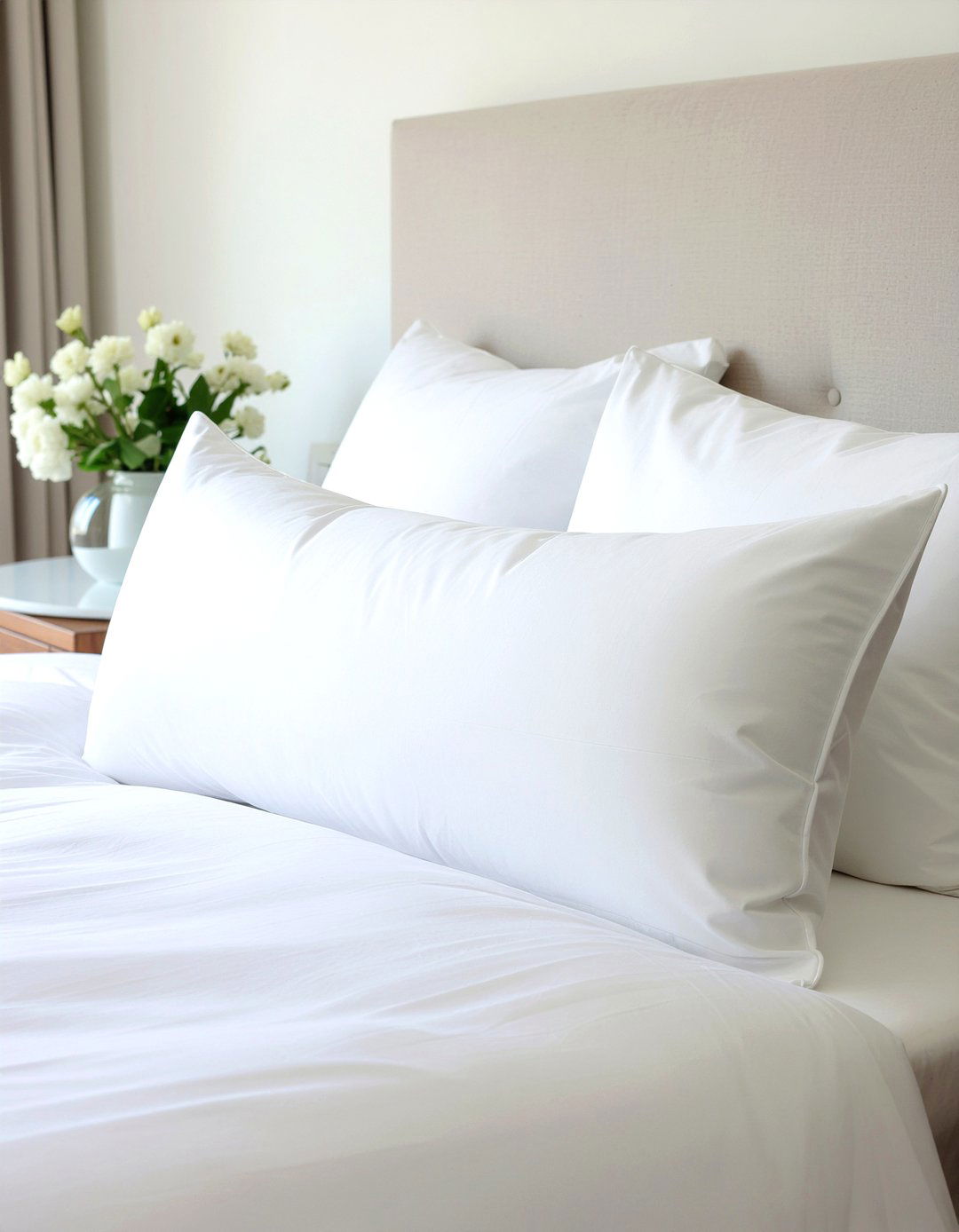 Minimalist White Lumbar Pillow - 30 bedroom lumbar pillows