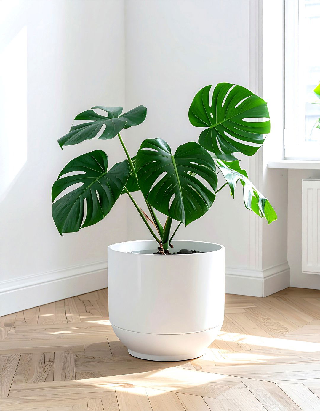 Minimalist White Planter - 30 decorative planter ideas