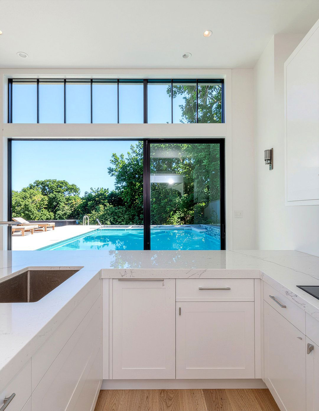 Minimalist White Pool House Kitchen - 30 pool house kitchen ideas