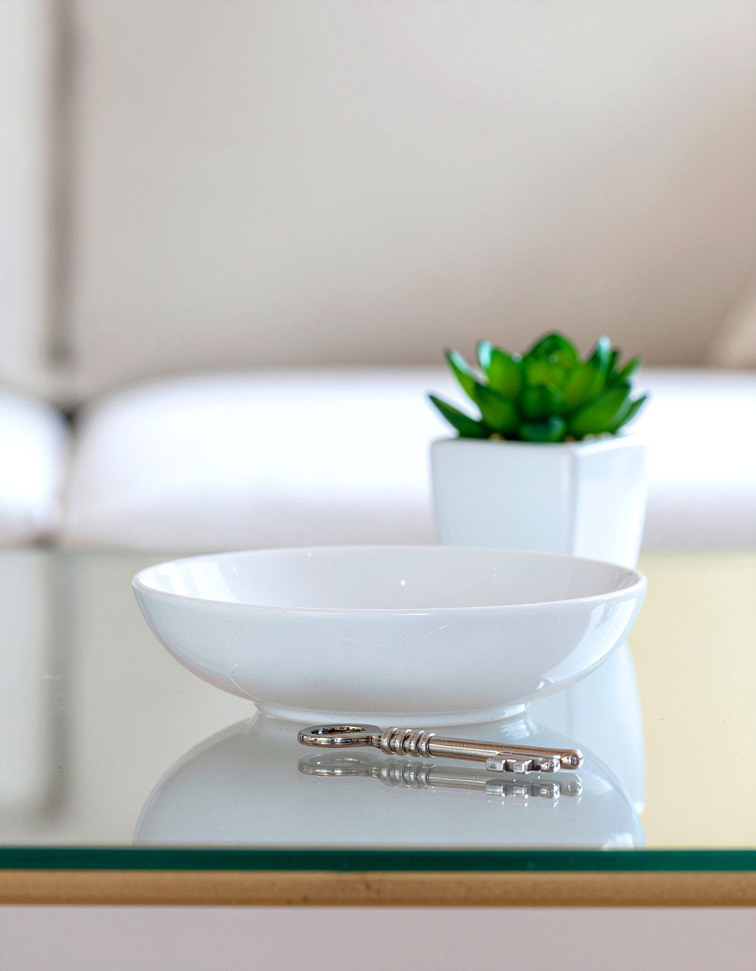 Minimalist White Porcelain Dish - 30 living room trinket dishes